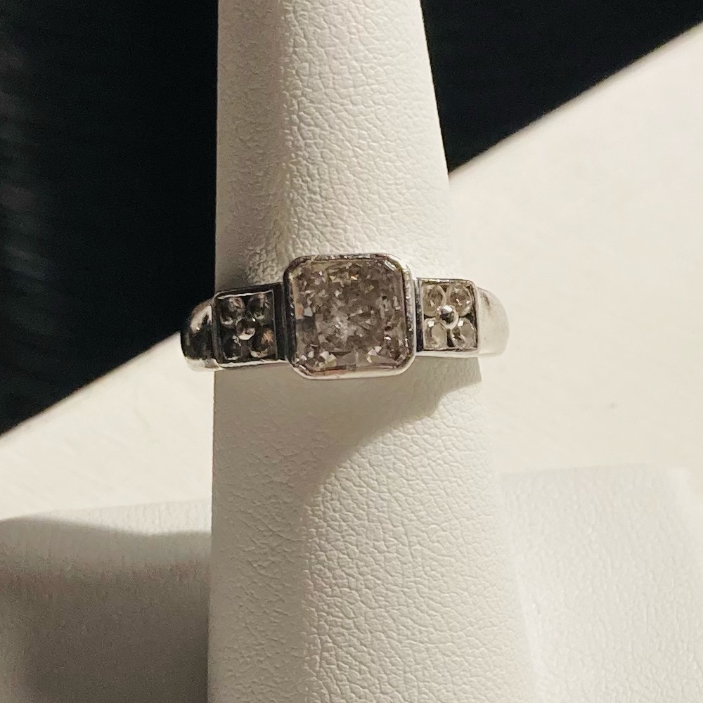 CZ ring size 7 Sterling 925